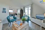 Wohnzimmer - Ferienwohnung Dünenkoje - Top-Hundeurlaub