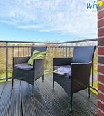 Balkon - Ferienwohnung Dünenkoje - Top-Hundeurlaub