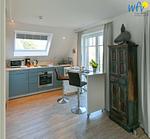 Küche / Küchenzeile - Ferienwohnung Dünenkoje - Top-Hundeurlaub