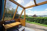 Terrasse - Modernes Nurdachhaus in ruhiger Feriensiedlung direkt am Wittensee mit Seeblick - Top-Hundeurlaub