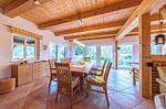 Ferienhaus Havelquelle Essbereich mit Blick in den Garten - Havelquelle - Top-Hundeurlaub