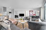 Wohnzimmer - Ferienwohnung "Dünengras 53° Nord" Priwall Travemünde - Top-Hundeurlaub