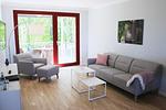 Wohnzimmer - Haus Fore - Appartement Albatros - Top-Hundeurlaub