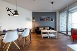 Wohnzimmer - Ferienwohnung "MarinaNewPort" im NewPort - Top-Hundeurlaub