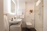 Badezimmer - Ferienreihenhaus  Lale Andersen 4c - Top-Hundeurlaub