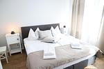 Schlafzimmer - Apartments Meerzeit  B - Top-Hundeurlaub