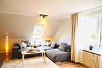 Wohnzimmer - Apartments Meerzeit A - Top-Hundeurlaub