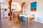 Küche / Küchenzeile - Ferienwohnung 'Roggenstuv' in Brodersby an der Schlei - Top-Hundeurlaub