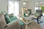 Wohnzimmer - Dreimasterhaus Nr. 1 - Top-Hundeurlaub