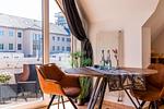 Balkon mit Tisch und Stühlen - Haus Ostseenixe 03 - Top-Hundeurlaub