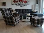 Wohnzimmer - Seetempel App.25 , Strandallee 99 Scharbeutz - Top-Hundeurlaub