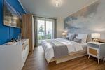Schlafzimmer - Ferienwohnung Haffmuschel mit Terrasse, Sauna- & Freizeitbereich - Top-Hundeurlaub
