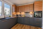 Küche / Küchenzeile - Ferienwohnung Haffmuschel mit Terrasse, Sauna- & Freizeitbereich - Top-Hundeurlaub