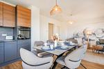 Küche / Küchenzeile - Ferienwohnung Haffmuschel mit Terrasse, Sauna- & Freizeitbereich - Top-Hundeurlaub
