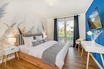 Schlafzimmer - Ferienwohnung Haffmuschel mit Terrasse, Sauna- & Freizeitbereich - Top-Hundeurlaub