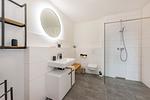 Badezimmer - Ferienwohnung Haffmuschel mit Terrasse, Sauna- & Freizeitbereich - Top-Hundeurlaub