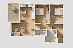 Grundriss - Ferienwohnung Haffmuschel mit Terrasse, Sauna- & Freizeitbereich - Top-Hundeurlaub
