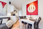 Wohnzimmer mit Essbereich - Wohnung 07 - Top-Hundeurlaub