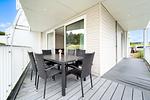 Terrasse mit Sitzgelegenheit - Wohnung 01 - Top-Hundeurlaub