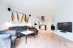 Blick zum Wohnbereich - Wohnung 03 - Top-Hundeurlaub