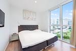 Schlafzimmer mit Doppelbett - Wohnung 03 - Top-Hundeurlaub