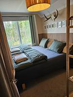 Gemütliches Schlafzimmer im Ferienhaus Häxens Hus - Häxans Hus - Top-Hundeurlaub