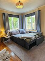 Schlafzimmer im Häxans Hus mit Schlafcouch - Häxans Hus - Top-Hundeurlaub