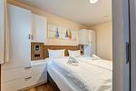 Schlafzimmer - Dünenhäuser Ückeritz UnserUsedomDe FeWo ca.40qm direkt am Strand. 4/1 - Top-Hundeurlaub