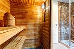Sauna - Dünenhaus Ückeritz UnserUsedomDe FeWo ca.80qm mit privater Sauna und Kamin, direkt am Strand. 3/3 - Top-Hundeurlaub
