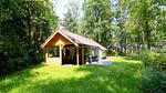Außenseite Ferienhaus [Sommer] - Ferienhaus für 3 Personen (30 m²) in Stramproy - Top-Hundeurlaub