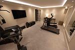 Im Souterrain befindet sich ein Fitnessraum mit Geräten der Marke Techno Gym. - Bärbels Hüs - Top-Hundeurlaub