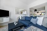 Wohnzimmer - Ferienwohnung Freiherr, App. 8 Emmelsbüll - Top-Hundeurlaub