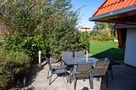 Terrasse - Ferienhaus "Glück Auf! II" Mellumplate 27 - Top-Hundeurlaub