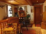 Landhaus Salzburg Appartement A4: Helles Dachappartement, 40m² mit Aussicht auf den Hochkönig (Wohn-Schlafzimmer, Schlafzimmer, Bad, Küche) - Top-Hundeurlaub