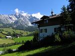 A2: 1-Zimmerappartement, 23 m² mit Aussicht auf den Hochkönig und Balkon (Wohn-Schlafzimmer mit Boxspringbett, Bad, Küche) - Top-Hundeurlaub